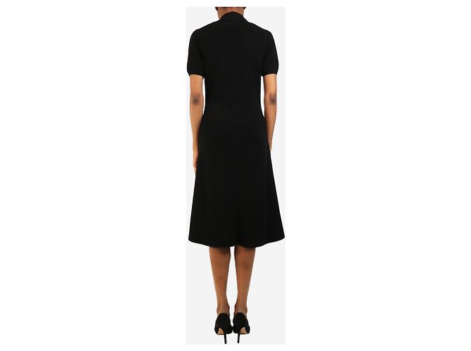 Joseph Vestido polo de punto acanalado negro - size XS - vista 2