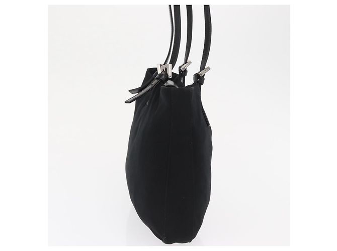 FENDI Mamma Baguette Tote Bag Schwarz Silber - Ansicht 4