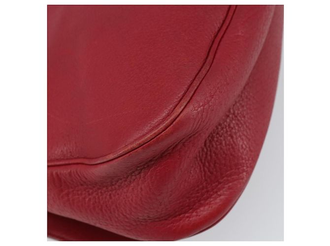 Borsa a tracolla Salvatore Ferragamo Gancini in pelle rossa e oro - vista 16