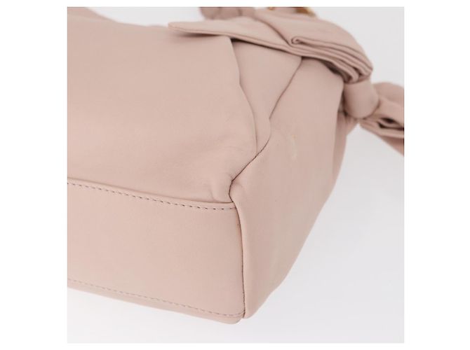 Borsa a tracolla Salvatore Ferragamo Vala Ribbon in pelle Rosa Oro - vista 15