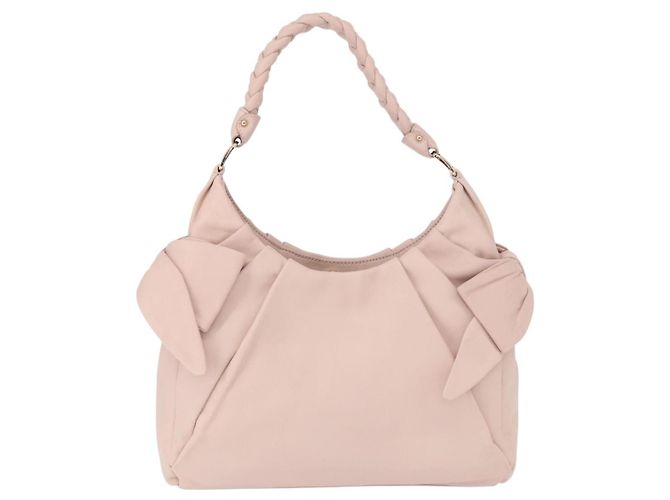 Borsa a tracolla Salvatore Ferragamo Vala Ribbon in pelle Rosa Oro - vista 2