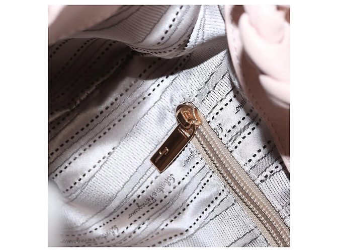 Borsa a tracolla Salvatore Ferragamo Vala Ribbon in pelle Rosa Oro - vista 21