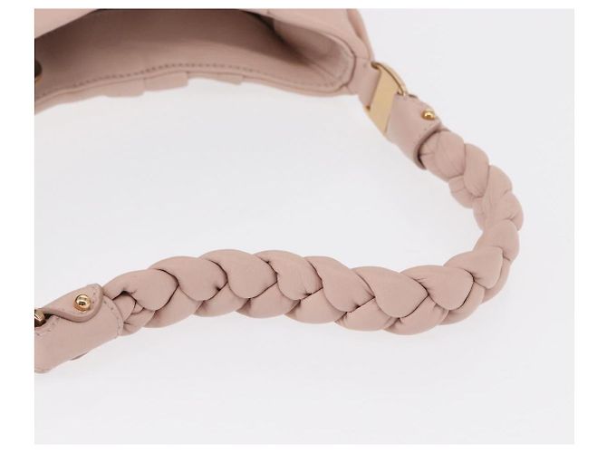 Borsa a tracolla Salvatore Ferragamo Vala Ribbon in pelle Rosa Oro - vista 7
