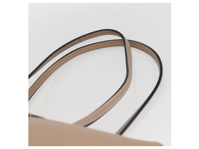 Borsa Tote Salvatore Ferragamo Vala in pelle beige e oro - vista 8