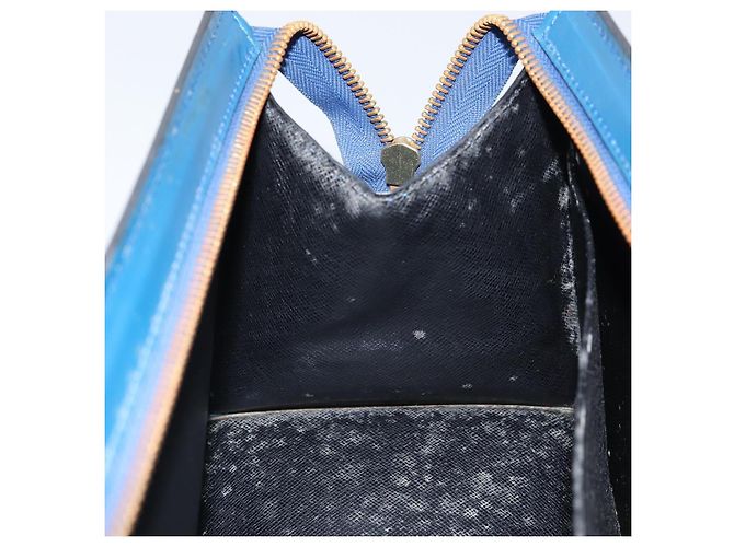 LOUIS VUITTON Epi Sac Triangle Hand Bag Blue M52095 LV - vista 11