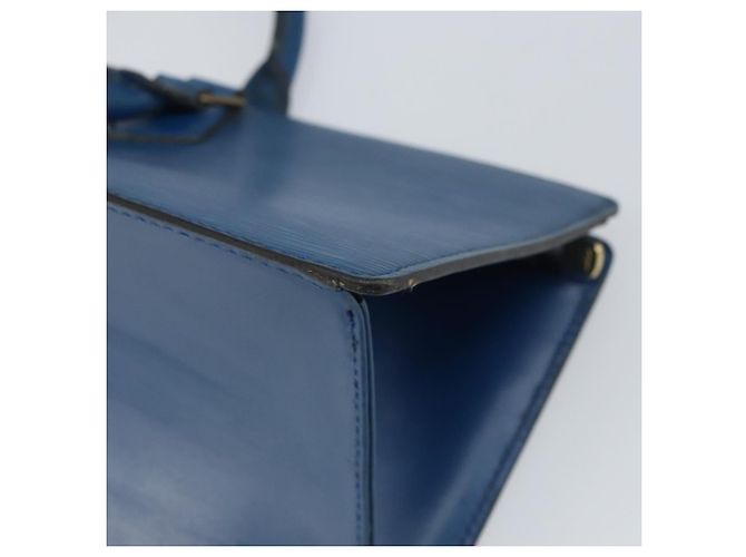 LOUIS VUITTON Epi Sac Triangle Hand Bag Blue M52095 LV - vista 16