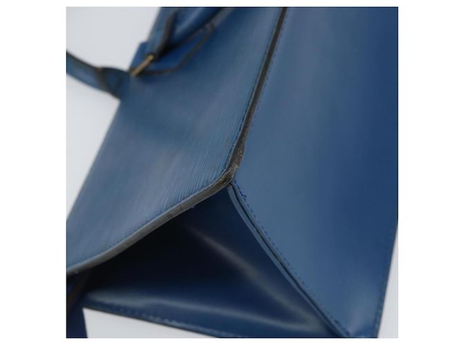 LOUIS VUITTON Epi Sac Triangle Hand Bag Blue M52095 LV - vista 17