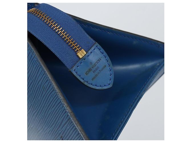 LOUIS VUITTON Epi Sac Triangle Hand Bag Blue M52095 LV - vista 18
