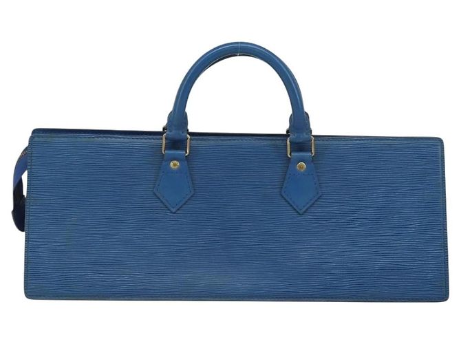 LOUIS VUITTON Epi Sac Triangle Hand Bag Blue M52095 LV - vista 2