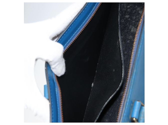 LOUIS VUITTON Epi Sac Triangle Hand Bag Blue M52095 LV - vista 20