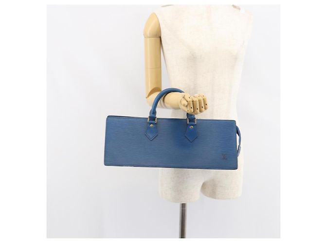 LOUIS VUITTON Epi Sac Triangle Hand Bag Blue M52095 LV - vista 21