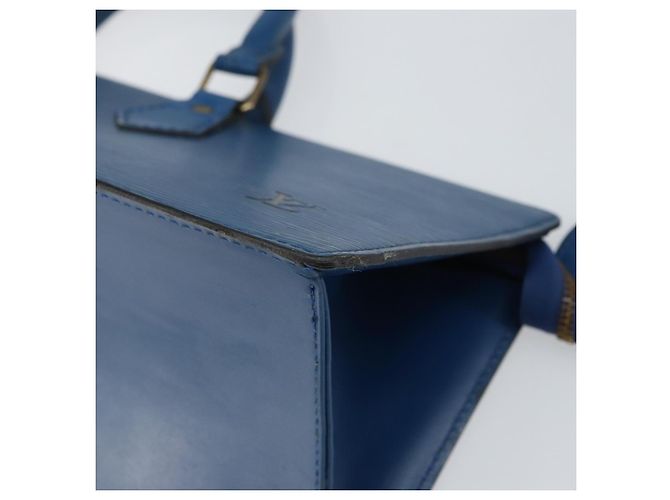 LOUIS VUITTON Epi Sac Triangle Hand Bag Blue M52095 LV - vista 8