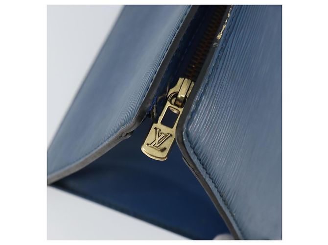 LOUIS VUITTON Epi Sac Triangle Hand Bag Blue M52095 LV - vista 9