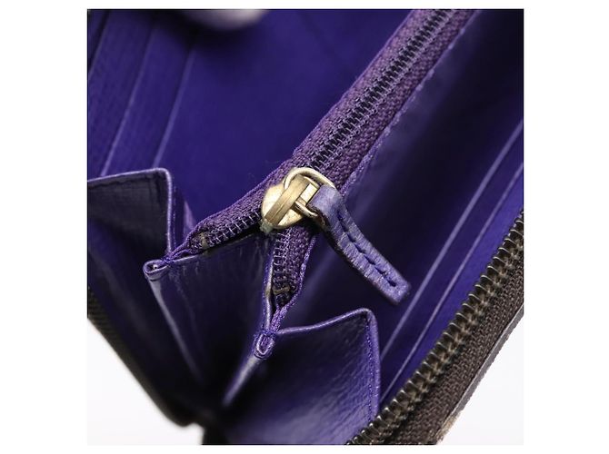 Portafoglio lungo FENDI Zucca Canvas PVC Nero Marrone - vista 18