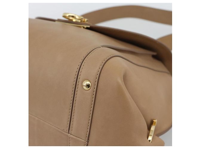 Borsa Salvatore Ferragamo Gancini in pelle 2way Beige Gold - vista 10