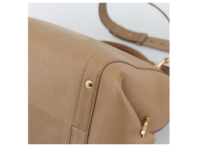 Borsa Salvatore Ferragamo Gancini in pelle 2way Beige Gold - vista 16