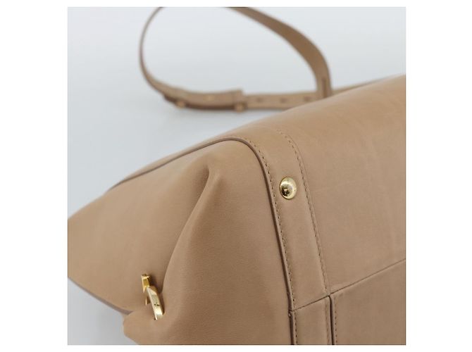 Borsa Salvatore Ferragamo Gancini in pelle 2way Beige Gold - vista 17