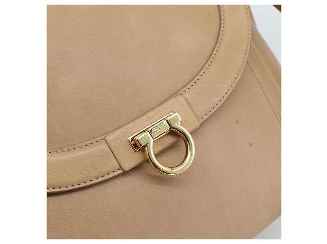 Borsa Salvatore Ferragamo Gancini in pelle 2way Beige Gold - vista 18