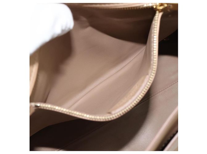 Borsa Salvatore Ferragamo Gancini in pelle 2way Beige Gold - vista 24