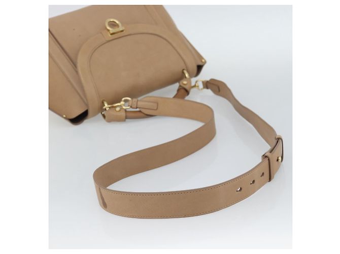 Borsa Salvatore Ferragamo Gancini in pelle 2way Beige Gold - vista 9