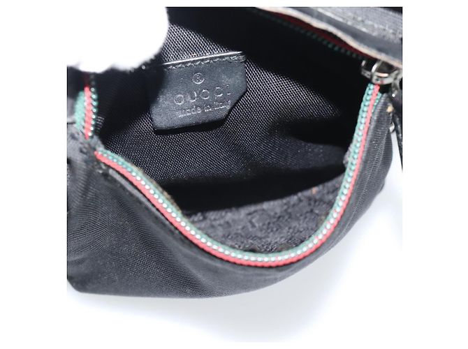 Bolsa de cintura GUCCI Nylon Black Silver 28566 - vista 10