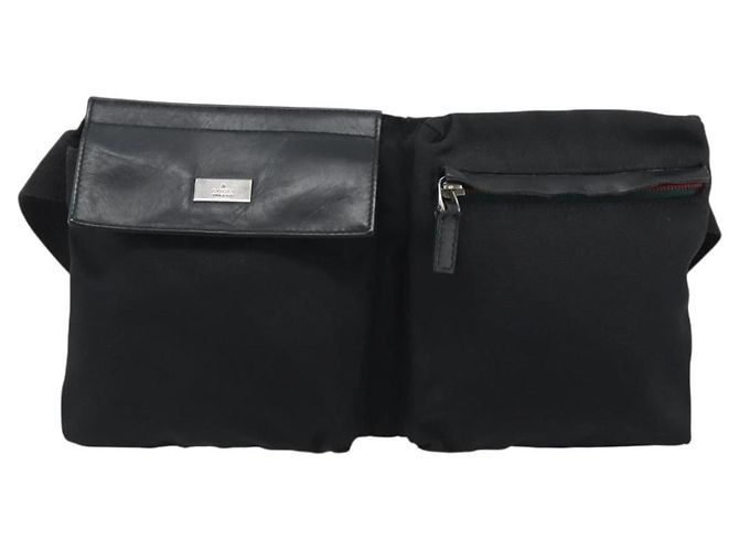 Bolsa de cintura GUCCI Nylon Black Silver 28566 - vista 13