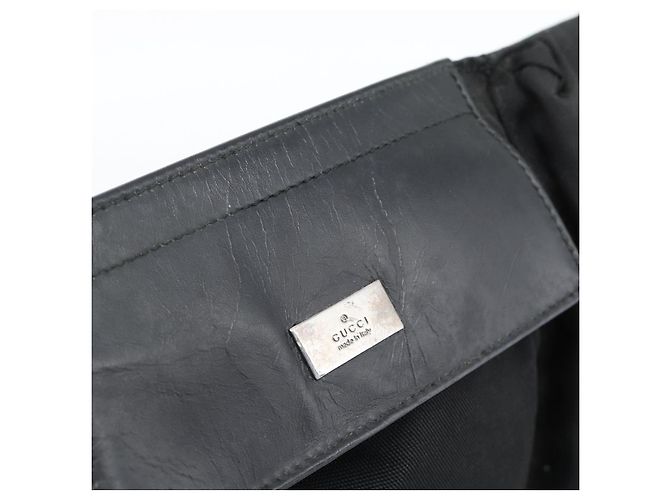Bolsa de cintura GUCCI Nylon Black Silver 28566 - vista 14
