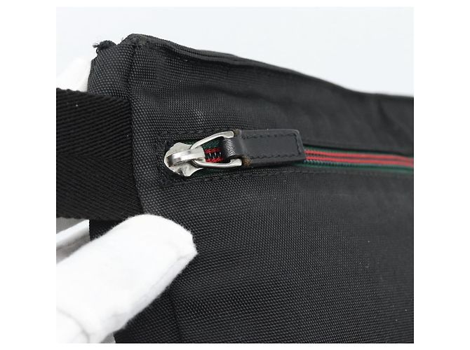 Bolsa de cintura GUCCI Nylon Black Silver 28566 - vista 20