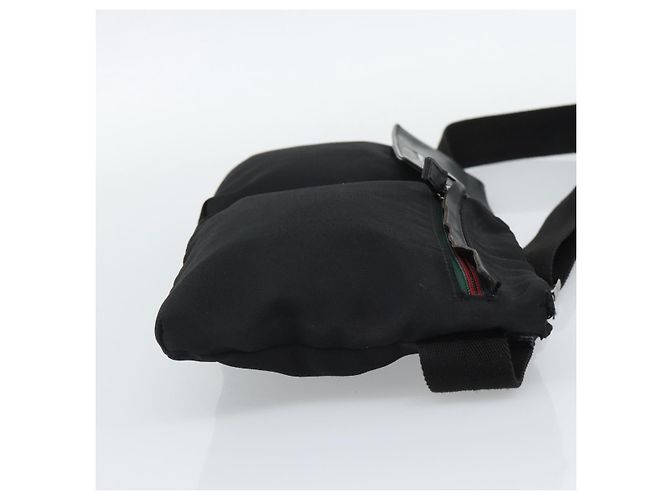 Bolsa de cintura GUCCI Nylon Black Silver 28566 - vista 4