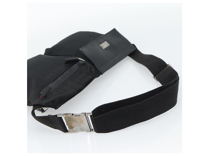 Bolsa de cintura GUCCI Nylon Black Silver 28566 - vista 7