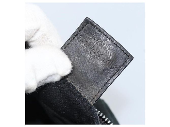Bolsa de mão FENDI Mamma Baguette em algodão Gray Silver - vista 12