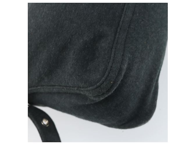Bolsa de mão FENDI Mamma Baguette em algodão Gray Silver - vista 16