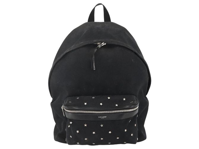 Autre Marque Mochila SAINT LAURENT Canvas Black Silver - vista 13