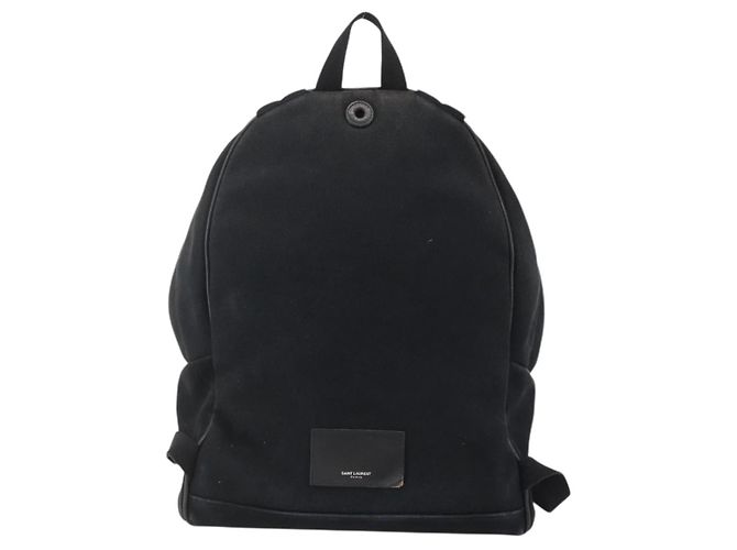 Autre Marque Mochila SAINT LAURENT Canvas Black Silver - vista 2