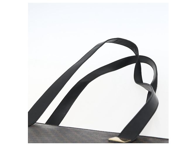 Céline Saco Tote CELINE Macadam Canvas PVC Leather Black Gold - vista 14