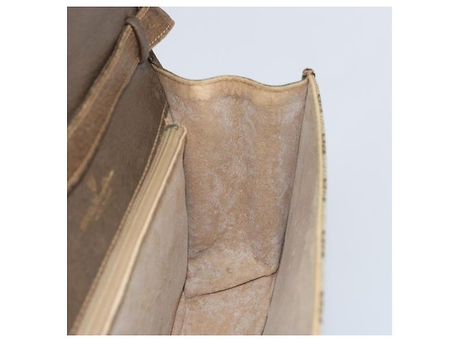 Borsa a tracolla GUCCI GG Supreme Web Sherry Line PVC Beige Gold - vista 19