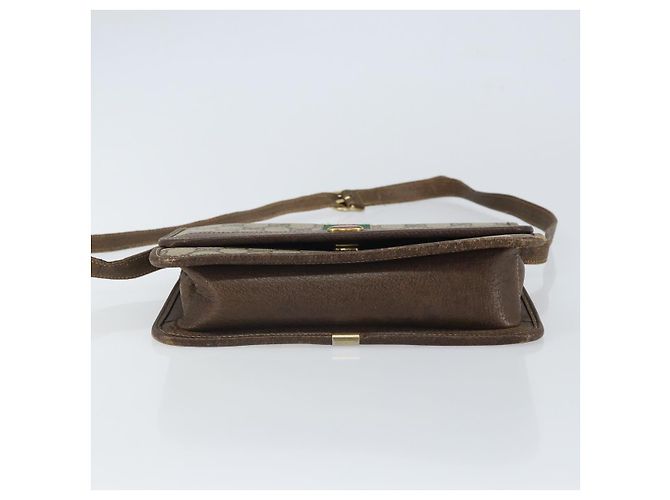 Borsa a tracolla GUCCI GG Supreme Web Sherry Line PVC Beige Gold - vista 5