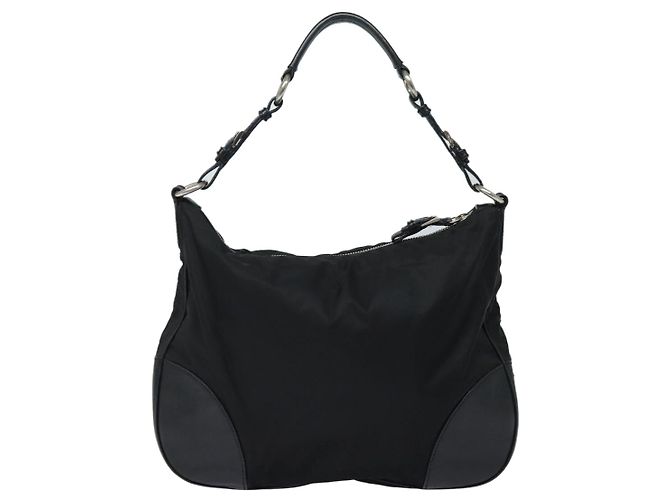 Jacquard Bolso de hombro PRADA Nylon Black - vista 2