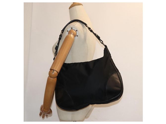Jacquard Bolso de hombro PRADA Nylon Black - vista 24