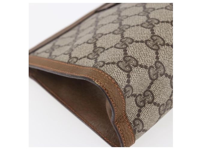 Borsa GUCCI GG Supreme Web Sherry Line PVC Beige Gold 89 01 032 - vista 16