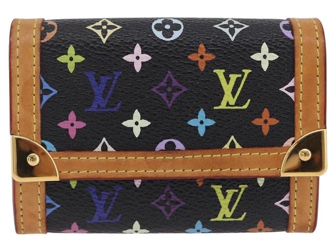 LOUIS VUITTON Monogram Multicolor Porte Monnaie Pla Black M92656 LV - vista 13