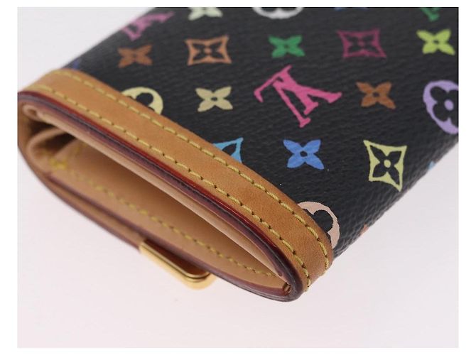 LOUIS VUITTON Monogram Multicolor Porte Monnaie Pla Black M92656 LV - vista 15