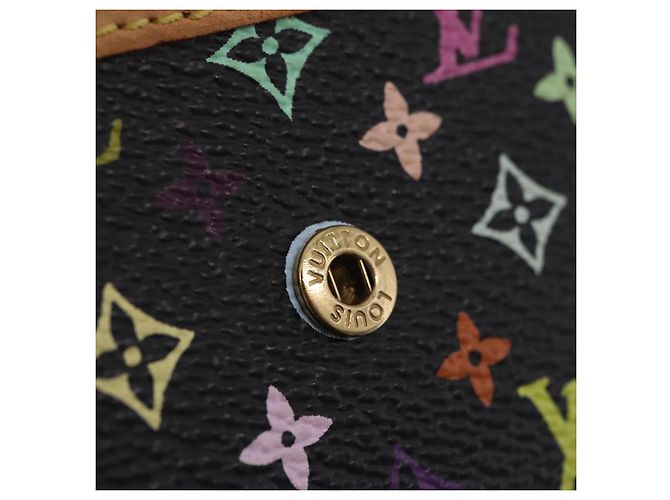LOUIS VUITTON Monogram Multicolor Porte Monnaie Pla Black M92656 LV - vista 9