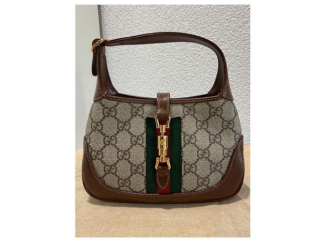 Bolso Gucci Jackie 1961 GG Supreme Canvas Marrón - vista 2