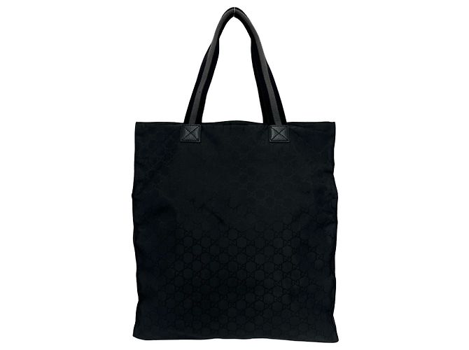 Gucci GG Nylon Tote Bag mit geprägtem Logo aus Leder - Ansicht 3