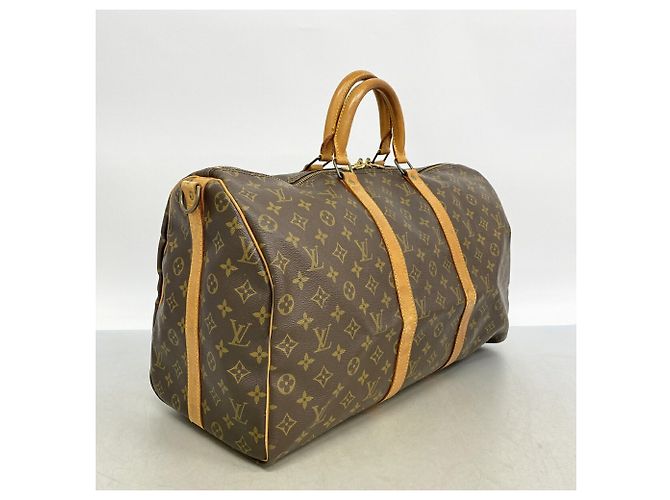 Louis Vuitton Brown Boston Monogram Keepall Bandoulière 50 - vue 2