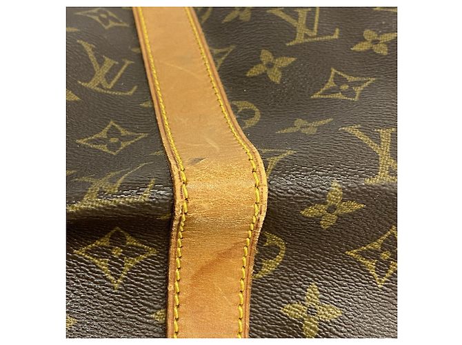 Louis Vuitton Brown Boston Monogram Keepall Bandoulière 50 - vue 8