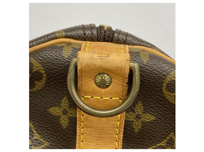 Louis Vuitton Brown Boston Monogram Keepall Bandoulière 50 - vue 9