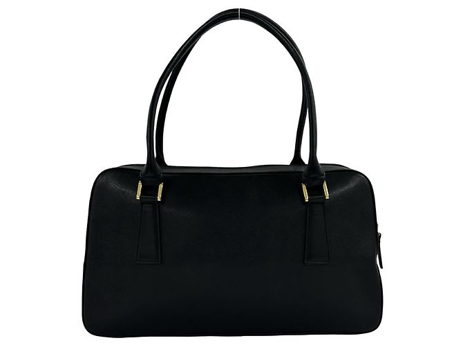 Burberry Handtasche aus schwarzem Leder - Ansicht 3