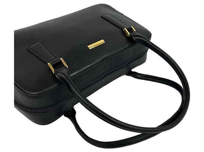 Burberry Handtasche aus schwarzem Leder - Ansicht 4